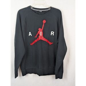 Nike Air Jordan Jumpman Print Sweatshirt Black Men's Size XL